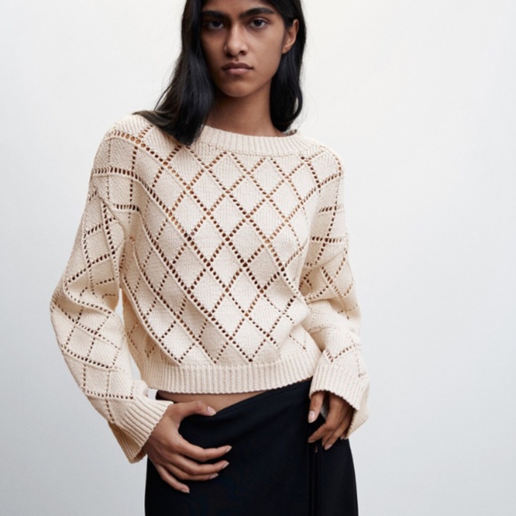 Mango Sweaters - MANGO Cropped sparkly knitted sweater